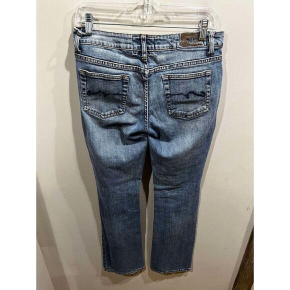 American Rag Jeans Women's 5 Blue Mid Rise Bootcut Denim Western Rodeo Cowgirl - Picture 2 of 8